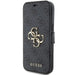 Guess 4G Metal Logo case for iPhone 15 / 14 / 13 - gray - Cell phone cases and covers<<<HurtelXML