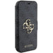 Guess 4G Metal Logo case for iPhone 15 / 14 / 13 - gray - Cell phone cases and covers<<<HurtelXML
