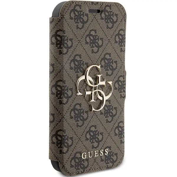 Guess 4G Metal Logo case for iPhone 15 Pro - brown - Cell phone cases and covers<<<HurtelXML