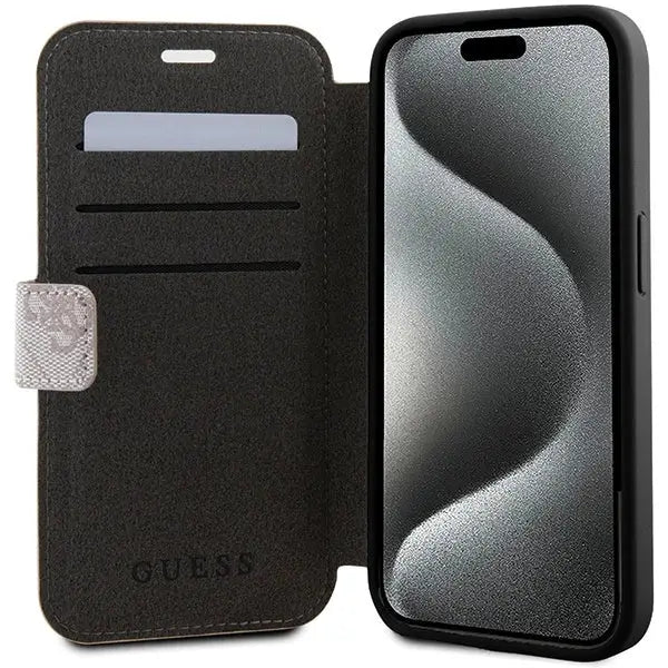 Guess 4G Metal Logo case for iPhone 15 Pro Max - pink - Cell phone cases and covers<<<HurtelXML