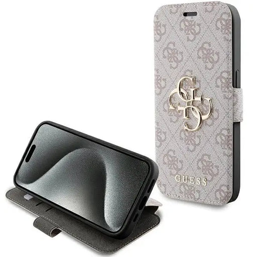 Guess 4G Metal Logo case for iPhone 15 Pro - pink - Cell phone cases and covers<<<HurtelXML