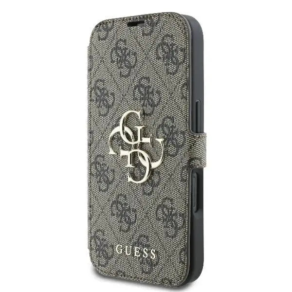 Guess 4G Metal Logo iPhone 16 Case - Brown - Cell phone cases and covers<<<HurtelXML