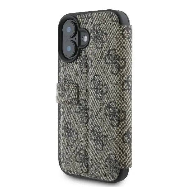 Guess 4G Metal Logo iPhone 16 Case - Brown - Cell phone cases and covers<<<HurtelXML