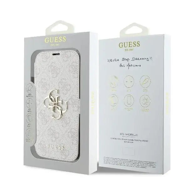 Guess 4G Metal Logo iPhone 16 Case - Pink - Cell phone cases and covers<<<HurtelXML