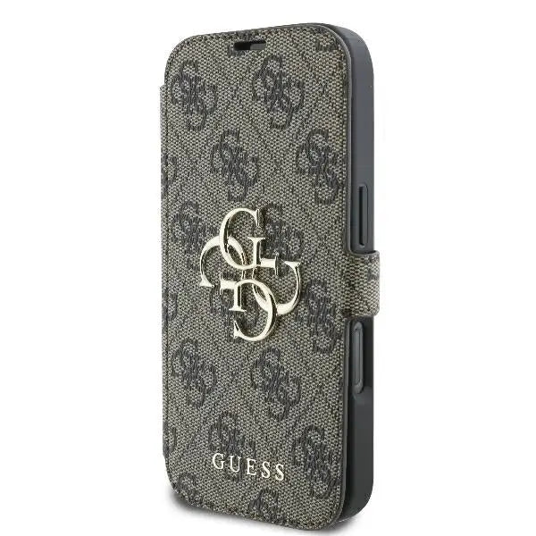 Guess 4G Metal Logo iPhone 16 Pro Case - Brown - Cell phone cases and covers<<<HurtelXML