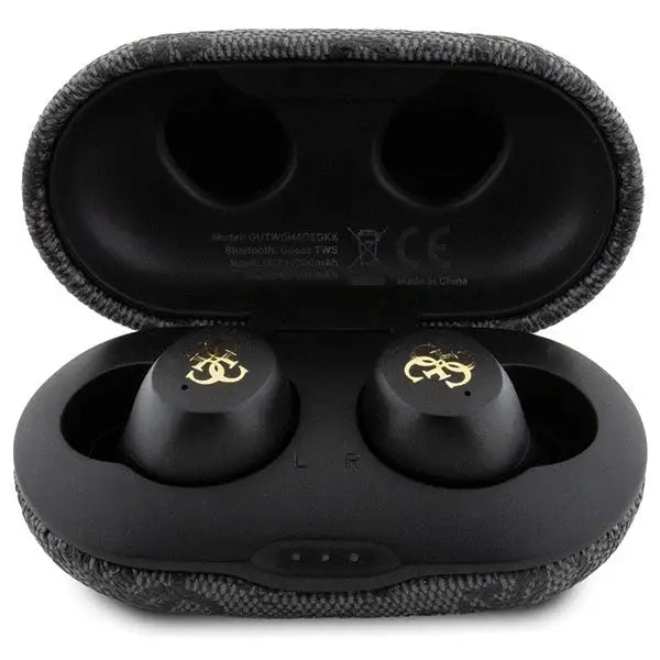 Guess 4G Metal TWS Headphones with ENC Charging Station - Black - Headphones and speakers<<<HurtelXML