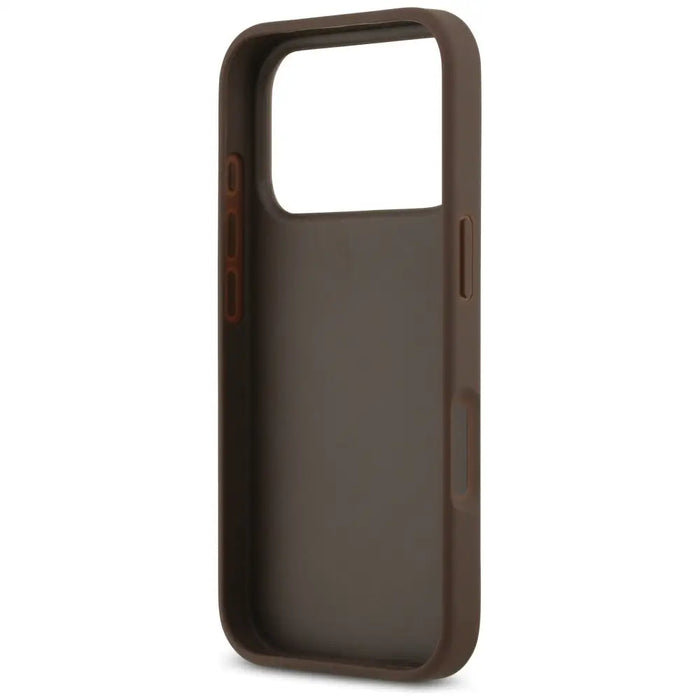 Guess 4G Nauble Card Triangle Case for iPhone 17 Pro - Brown - Cell phone cases and covers<<<HurtelXML