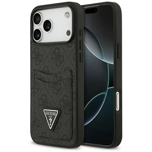 Guess 4G nauble Card Triangle case for iPhone 17 Pro Max - black - Cell phone cases and covers<<<HurtelXML