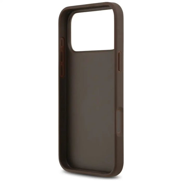Guess 4G Nauble Card Triangle Case for iPhone 17 Pro Max - Brown - Cell phone cases and covers<<<HurtelXML