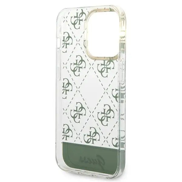 Guess 4G Pattern Script case for iPhone 14 Pro Max - khaki - Cell phone cases and covers<<<HurtelXML