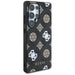 Guess 4G Printed Colored Peony Pattern MagSafe Case for Samsung Galaxy S25 Ultra Black - Cell phone cases