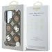 Guess 4G Printed Colored Peony Pattern MagSafe Case for Samsung Galaxy S25 Ultra Brown - Cell phone cases