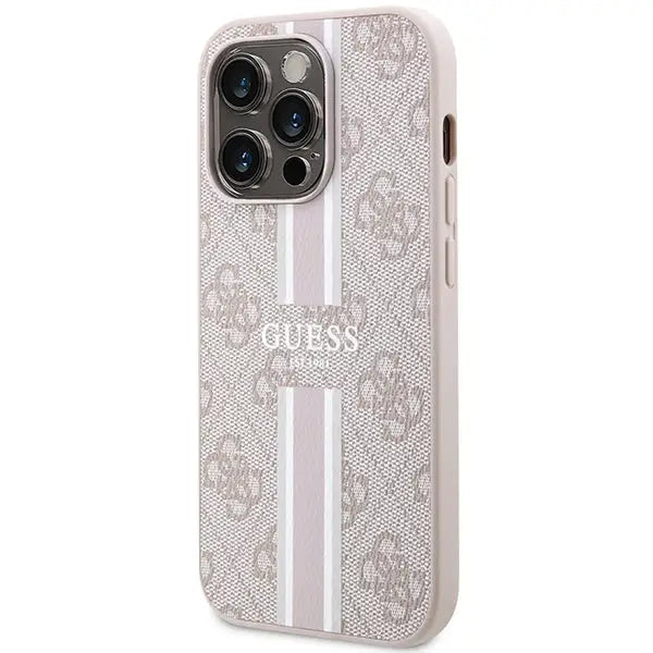 Guess 4G Printed Stripes MagSafe case for iPhone 15 Pro Max - pink - Cell phone cases and covers<<<HurtelXML