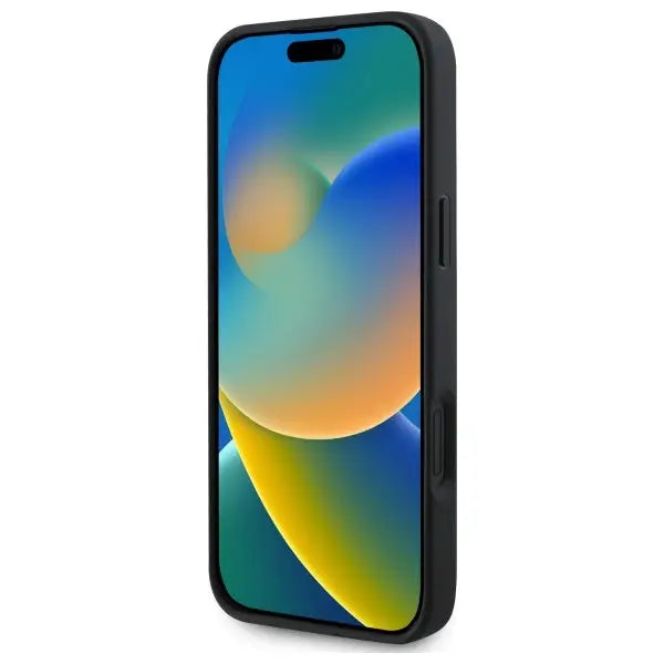 Guess 4G Printed Stripes MagSafe case for iPhone 16 - black - Cell phone cases and covers<<<HurtelXML