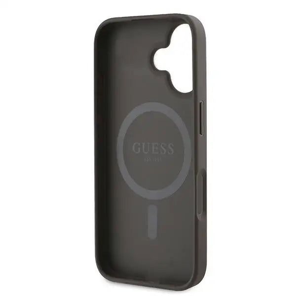 Guess 4G Printed Stripes MagSafe iPhone 16 Plus Case - Brown - Cell phone cases and covers<<<HurtelXML