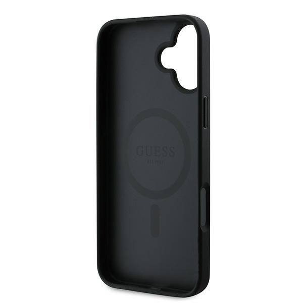 Guess 4G Ring Classic Logo MagSafe case for iPhone 16 Plus - black - Cell phone cases and covers<<<HurtelXML
