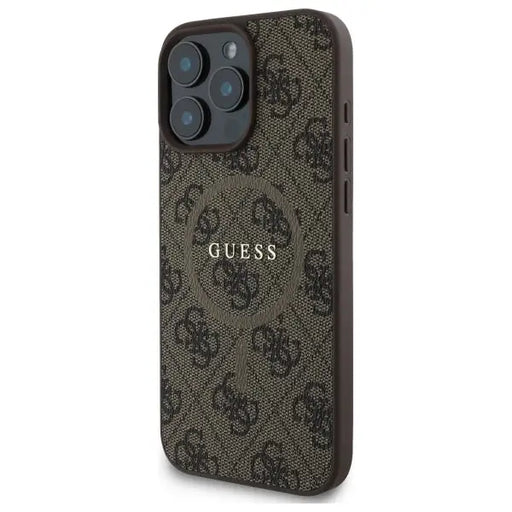 Guess 4G Ring Classic Logo MagSafe Case for iPhone 16 Pro Max - Brown - Cell phone cases and covers<<<HurtelXML