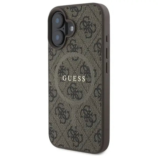 Guess 4G Ring Classic Logo MagSafe iPhone 16 Case - Brown - Cell phone cases and covers<<<HurtelXML
