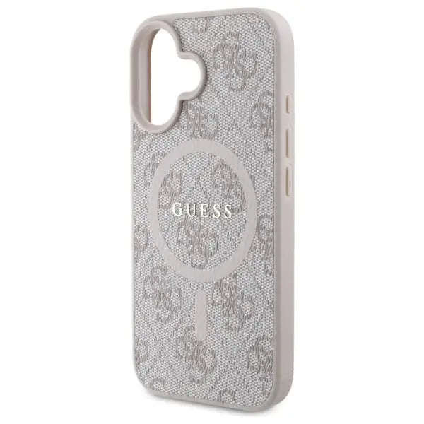 Guess 4G Ring Classic Logo MagSafe iPhone 16 Case - Pink - Cell phone cases and covers<<<HurtelXML