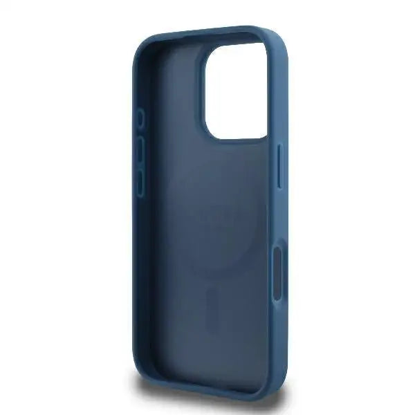Guess 4G Ring Classic Logo MagSafe iPhone 16 Pro Case - Blue - Cell phone cases and covers<<<HurtelXML