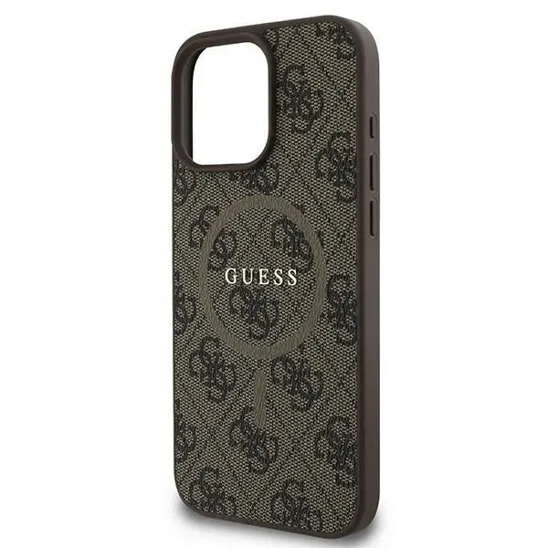 Guess 4G Ring Classic Logo MagSafe iPhone 16 Pro Case - Brown - Cell phone cases and covers<<<HurtelXML