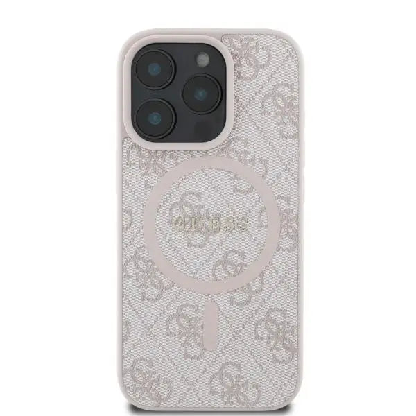 Guess 4G Ring Classic Logo MagSafe iPhone 16 Pro Case - Pink - Cell phone cases and covers<<<HurtelXML