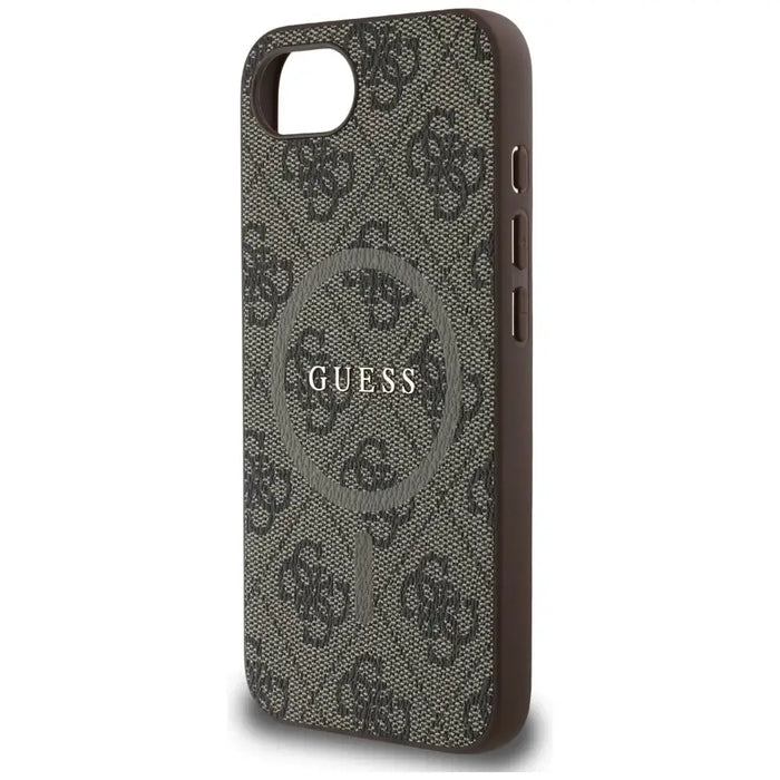 Guess 4G Ring Classic Logo MagSafe iPhone 16e Case - Brown - Cell phone cases and covers<<<HurtelXML