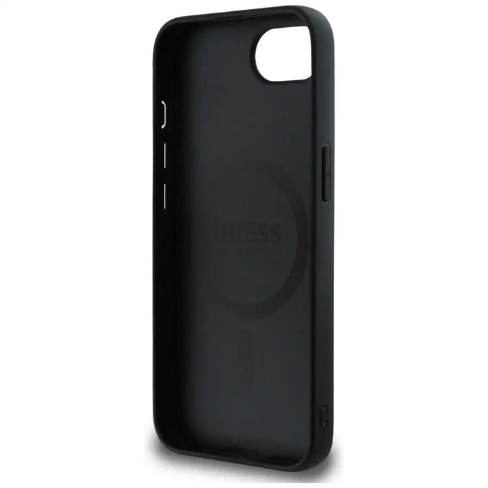 Guess 4G Ring Triangle Logo MagSafe case for iPhone 16e - black - Cell phone cases and covers<<<HurtelXML