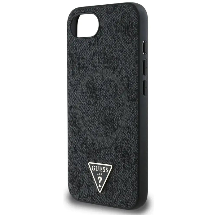 Guess 4G Ring Triangle Logo MagSafe case for iPhone 16e - black - Cell phone cases and covers<<<HurtelXML