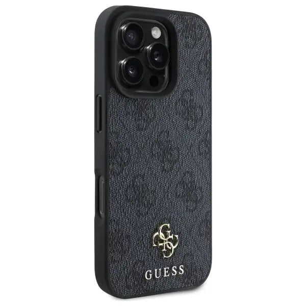 Guess 4G Small Classic MagSafe case for iPhone 16 Pro - black - Cell phone cases and covers<<<HurtelXML