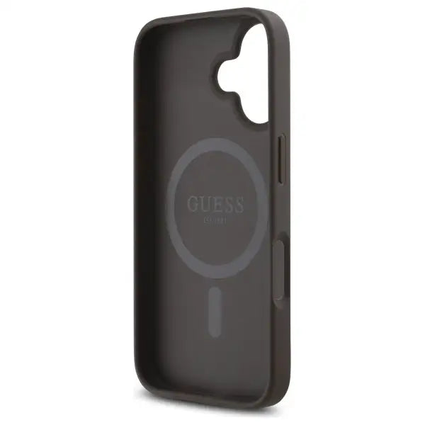 Guess 4G Small Classic MagSafe iPhone 16 Case - Brown - Cell phone cases and covers<<<HurtelXML