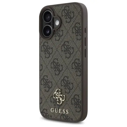 Guess 4G Small Classic MagSafe iPhone 16 Case - Brown - Cell phone cases and covers<<<HurtelXML