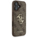 Guess 4G Strap 4G Classic Logo Case for iPhone 16 - Brown - Cell phone cases and covers<<<HurtelXML