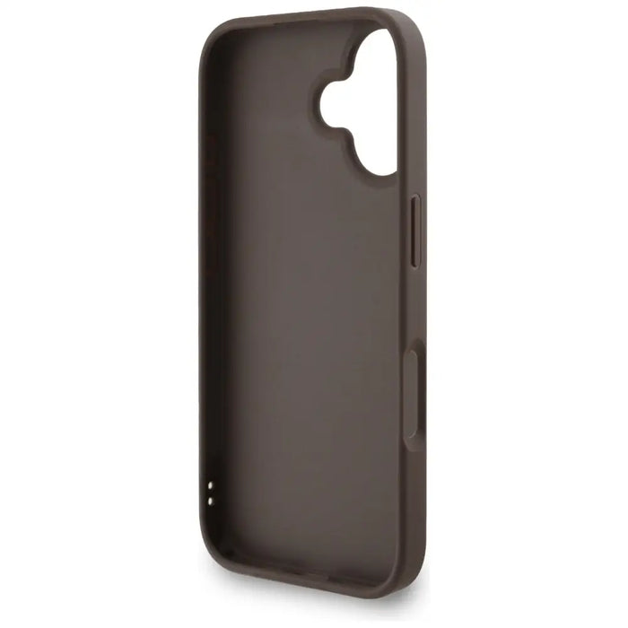 Guess 4G Strap 4G Classic Logo Case for iPhone 16 - Brown - Cell phone cases and covers<<<HurtelXML