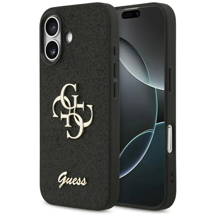 Guess 4G Strap 4G Classic Logo Case for iPhone 17 - Black - Cell phone cases and covers<<<HurtelXML
