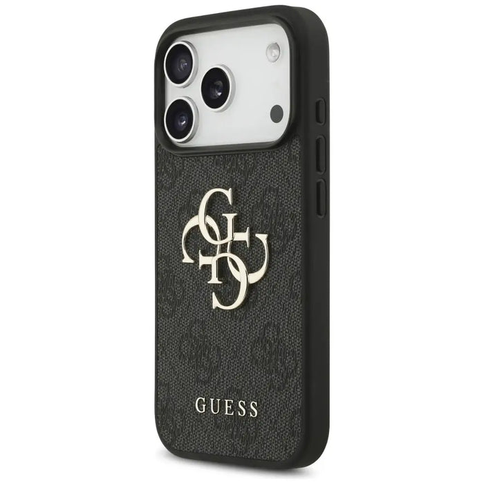 Guess 4G Strap 4G Classic Logo Case for iPhone 17 Pro - Black - Cell phone cases and covers<<<HurtelXML