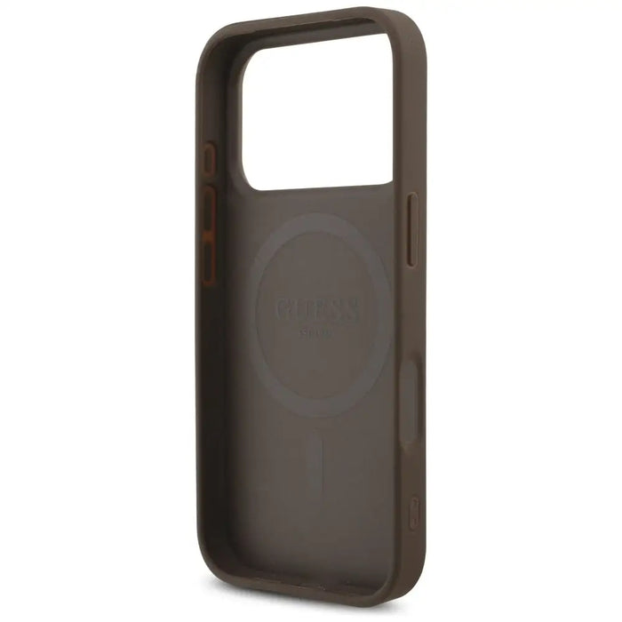 Guess 4G Strap Triangle Logo MagSafe case for iPhone 17 Pro - brown - Cell phone cases and covers<<<HurtelXML