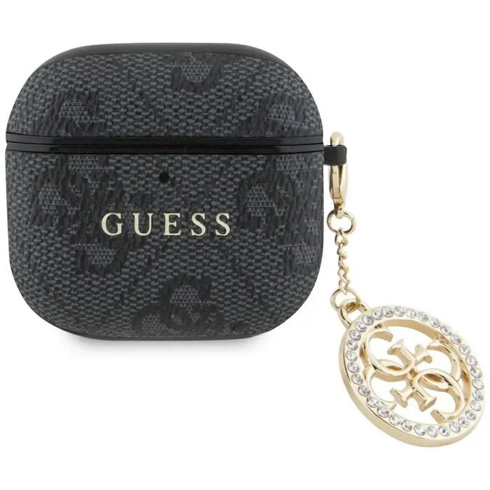 Guess 4G Strass Charm Case for AirPods 4 - Black - Cell phone cases and covers<<<HurtelXML