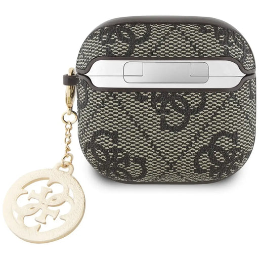 Guess 4G Strass Charm Case for AirPods 4 - Brown - Cell phone cases and covers<<<HurtelXML
