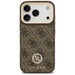 Guess 4G Strass Logo & Big Strap Metal Buttons MagSafe Case for iPhone 17 Pro - Brown - Cell phone cases
