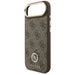 Guess 4G Strass Logo & Big Strap Metal Buttons MagSafe Case for iPhone Air - Brown - Cell phone cases