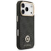 Guess 4G Strass Logo & Big Strap Metal Buttons MagSafe Case for iPhone 17 Pro - Black - Cell phone cases