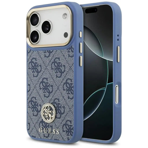 Guess 4G Strass Logo MagSafe Case for iPhone 17 Pro - Blue - Cell phone cases and covers<<<HurtelXML