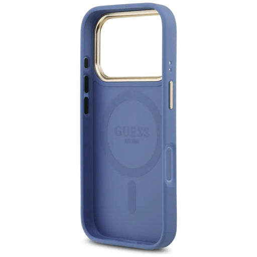 Guess 4G Strass Logo MagSafe Case for iPhone 17 Pro - Blue - Cell phone cases and covers<<<HurtelXML