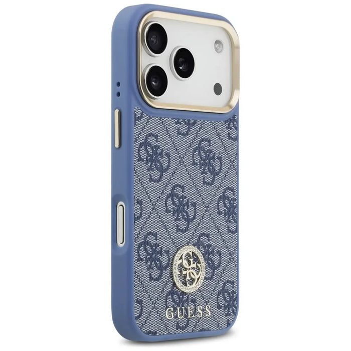 Guess 4G Strass Logo MagSafe Case for iPhone 17 Pro - Blue - Cell phone cases and covers<<<HurtelXML