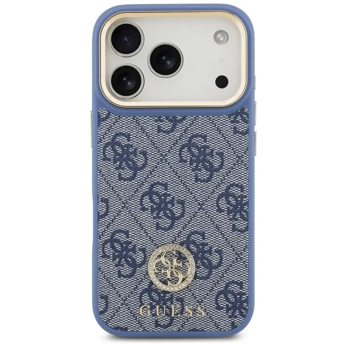 Guess 4G Strass Logo MagSafe Case for iPhone 17 Pro - Blue - Cell phone cases and covers<<<HurtelXML