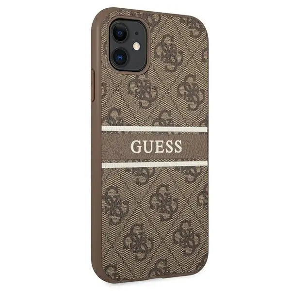 Guess 4G Stripe case for iPhone 11 / Xr 6.1’’ - brown - Cell phone cases and covers<<<HurtelXML