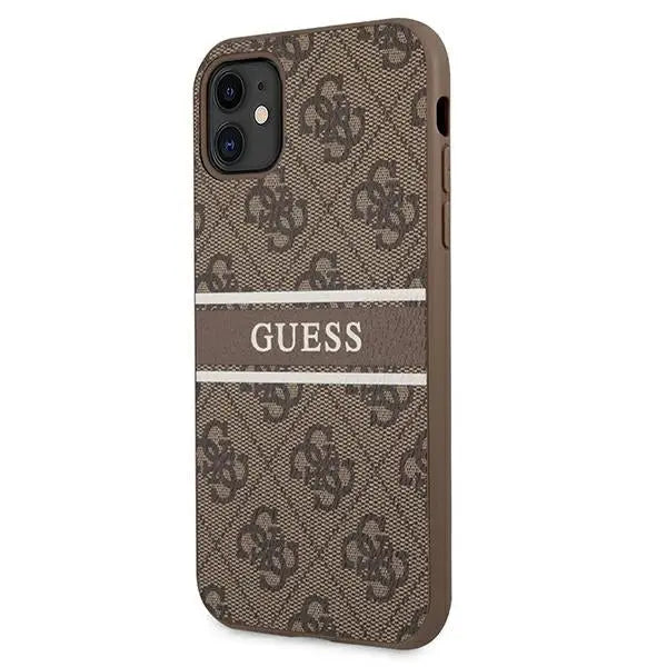 Guess 4G Stripe case for iPhone 11 / Xr 6.1’’ - brown - Cell phone cases and covers<<<HurtelXML