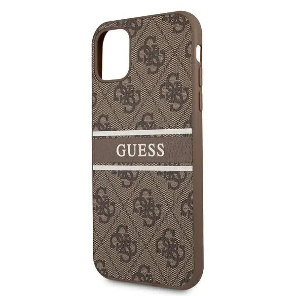 Guess 4G Stripe case for iPhone 11 / Xr 6.1’’ - brown - Cell phone cases and covers<<<HurtelXML