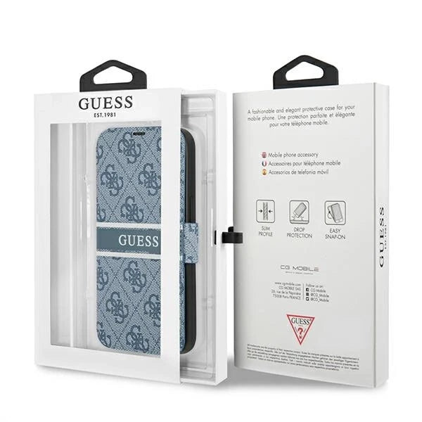 Guess 4G Stripe Case for iPhone 13 Pro / 13 6.1’’ - Blue - Cell phone cases and covers<<<HurtelXML